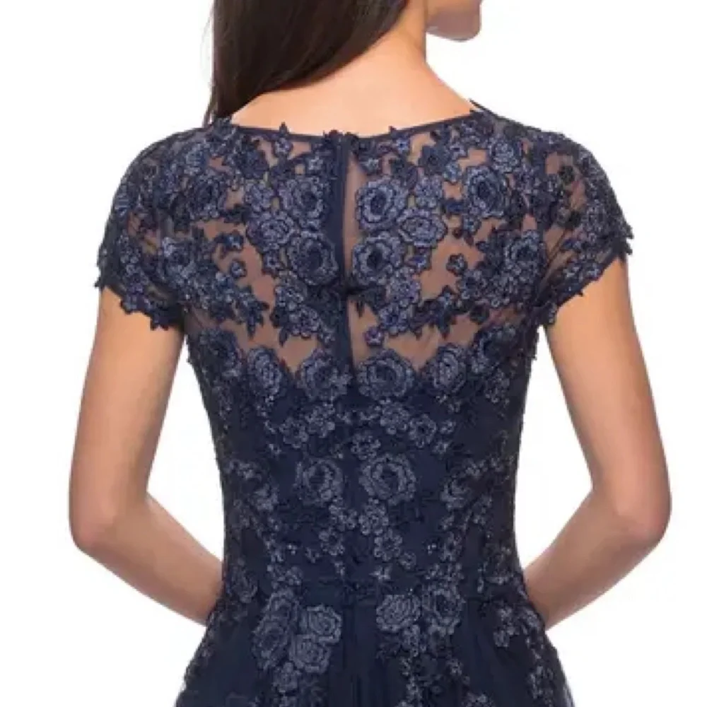 La FEMME EMBELLISHED MESH A-LINE GOWN ❤️IN STORES❤️ - Picture 4 of 5
